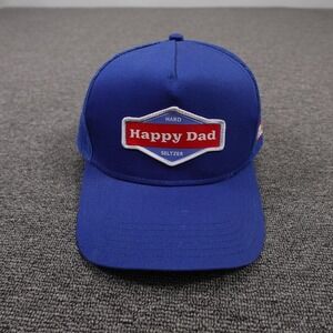 Full Send Happy Dad Hat Cap Snap Back Mens One Size Blue Mesh Trucker Seltzer
